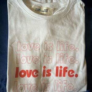 Diane Von Furstenberg Love is life Tee